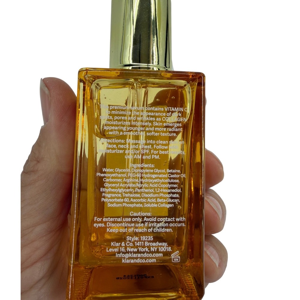 The Beauty Nectar Vitamin C + Collagen Brightening Face Serum 2oz 60ml - Picture 2 of 2